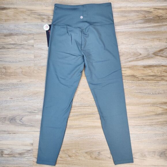 🔸️NWT Bally Green Kayla High Rise Tummy Control Athletic Pants Medium - Picture 7 of 12